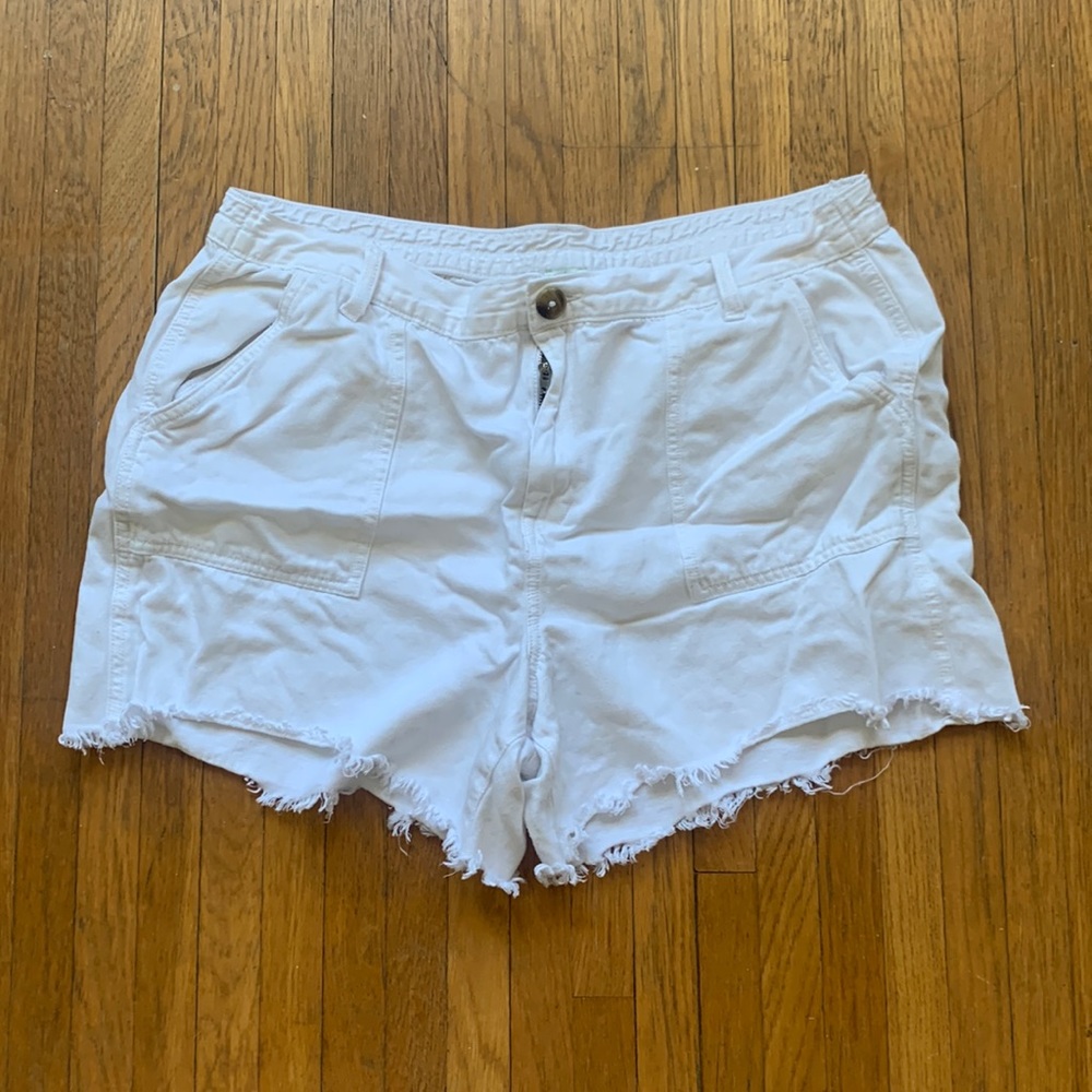 Aerie white cutoff shorts 🦅